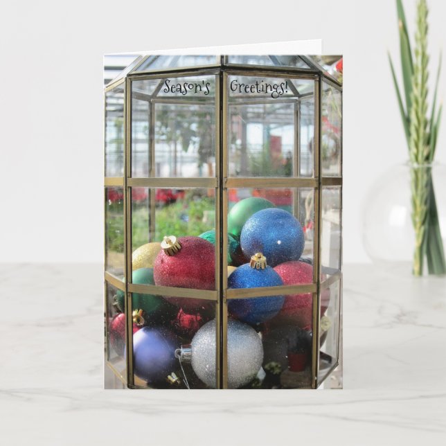 Christmas Ornaments Holiday Card (Front)