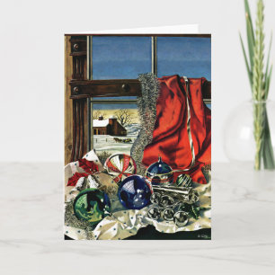 Christmas Ornaments Holiday Card