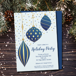 Christmas Ornaments Holiday Party Invitation