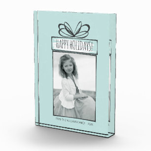 Christmas Ornaments Holiday Photo Block