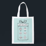 Christmas Ornaments Holiday Reusable Tote Bag<br><div class="desc">Personalise the custom text above. You can find additional coordinating items in our "Christmas Ornaments Collection".</div>