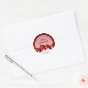 Christmas Ornaments Homemade Holiday Baking SMALL Classic Round Sticker
