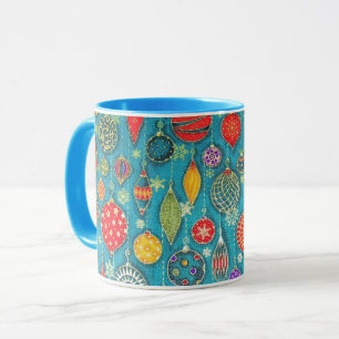 Christmas Ornaments illustration  Mug