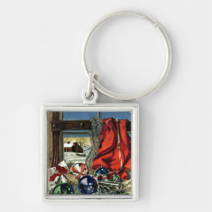 Christmas Ornaments Key Ring