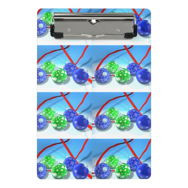 Christmas ornaments mini clipboard (Front)