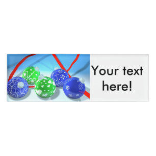 Christmas ornaments name tag