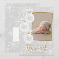 Christmas Ornaments Photo Baby Birth