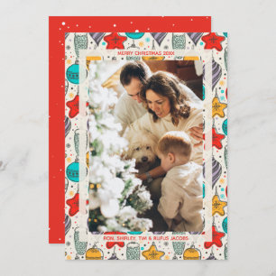 Christmas Ornaments Photo Holiday Card