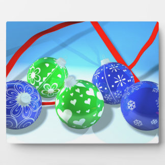 Christmas ornaments plaque
