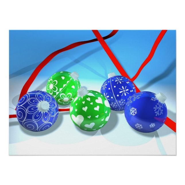 Christmas ornaments poster (Front)