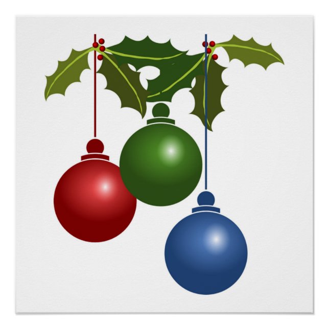 CHRISTMAS ORNAMENTS POSTER (Front)