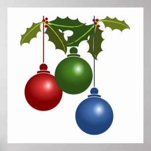 CHRISTMAS ORNAMENTS POSTER