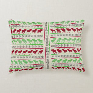 CHRISTMAS ORNAMENTS REINDEER  DECORATIVE CUSHION
