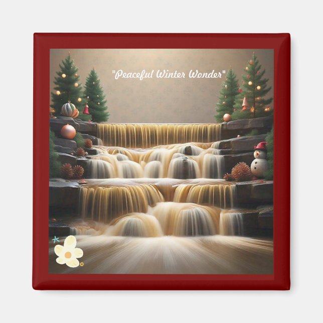 "Christmas Ornaments Shine" Magnet (Front)