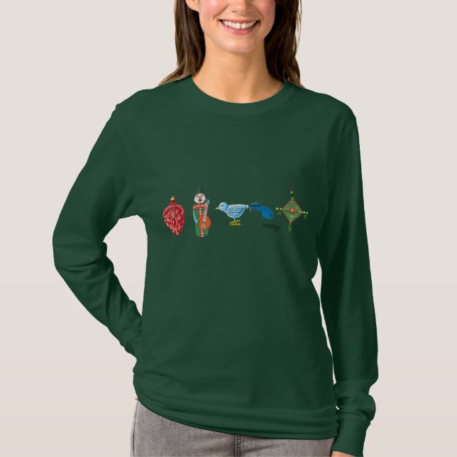 Christmas Ornaments T-Shirt (Front)