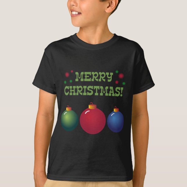 Christmas Ornaments T-Shirt (Front)