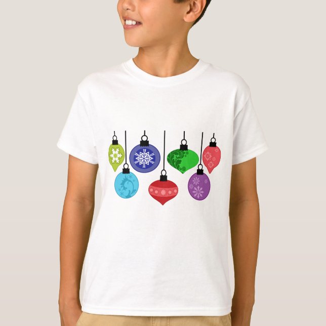 Christmas Ornaments T-Shirt (Front)