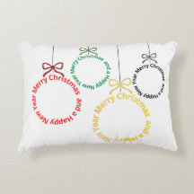 Christmas Ornaments Text Design