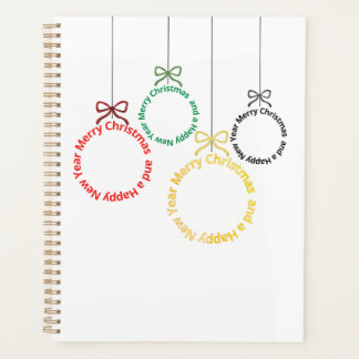 Christmas Ornaments Text Design Planner