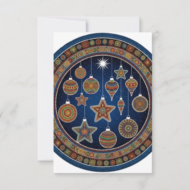 CHRISTMAS ORNAMENTS THANK YOU CARD (Front)