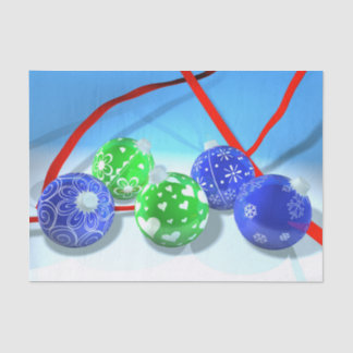 Christmas ornaments tissue paper
