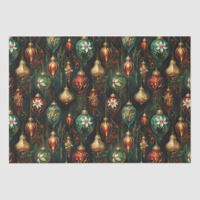 Christmas Ornaments Tissue Paper (Front)