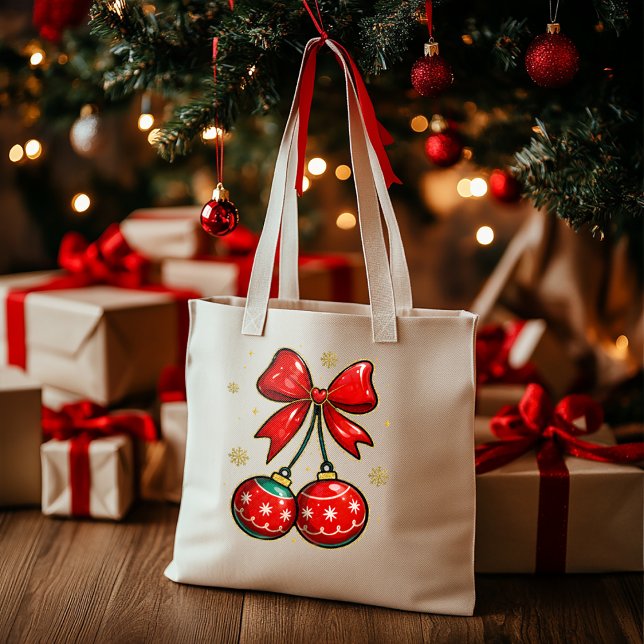 Christmas Ornaments Tote Bag (Creator Uploaded)