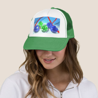 Christmas ornaments trucker hat
