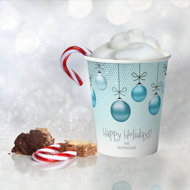 Christmas Ornaments Turquoise ID251  Paper Cups (Creator Uploaded)