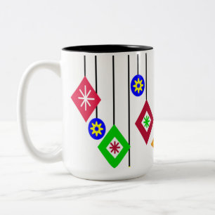 Christmas Ornaments Two-Tone Coffee Mug