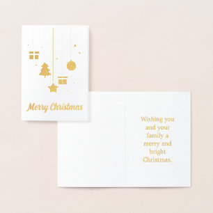 Christmas Ornaments with Custom Message Card