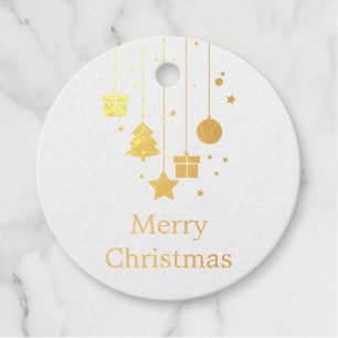 Christmas Ornaments with Custom Message Favour Tags