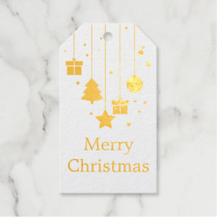 Christmas Ornaments with Custom Message Gift Tags