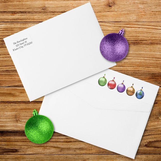 Christmas Ornaments Wrap Around Label (Creator Uploaded)