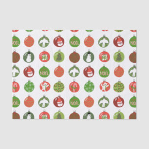 Christmas Ornaments Xmas Balls CUSTOM Holiday Tissue Paper