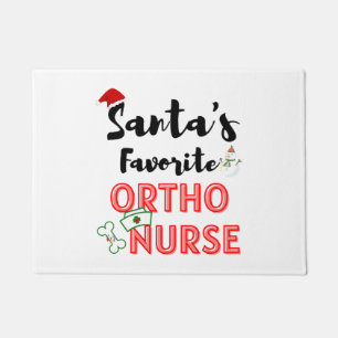 Christmas Orthopaedic Nurse Doormat