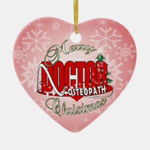 CHRISTMAS OSTEOPATH DOCTOR CERAMIC TREE DECORATION