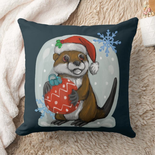 Christmas otter cushion (Blanket)
