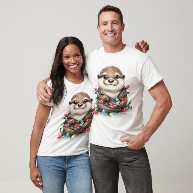 Christmas Otter T-Shirt (Unisex)