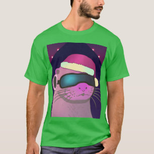 Christmas Otter With Christmas Hat gift T-Shirt