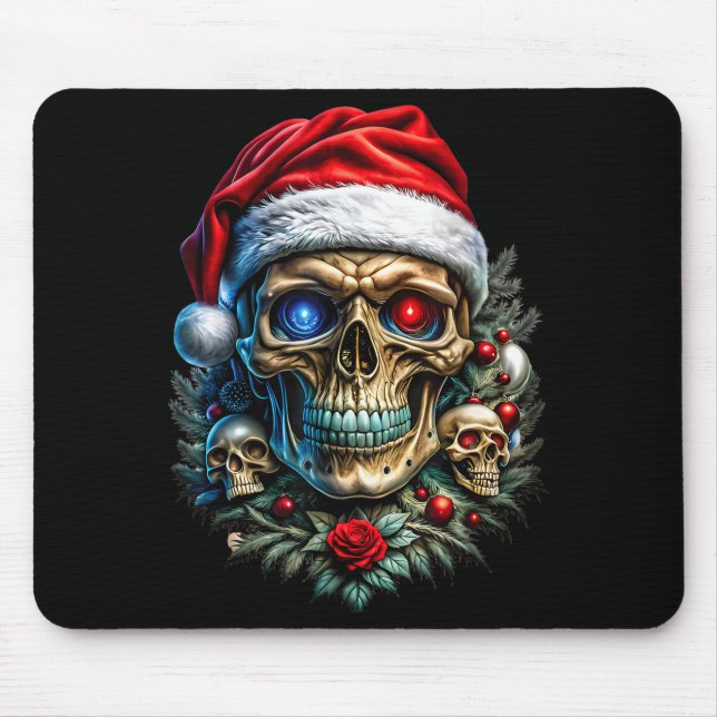 Christmas Outfit Skull Christmas Death Heavy Xmas  Mouse Pad (Front)