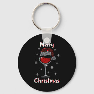 Christmas Outfit Women Wine Gl Funny Christmas  Key Ring