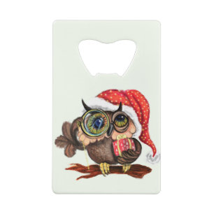 Christmas Owl Bottle Opener