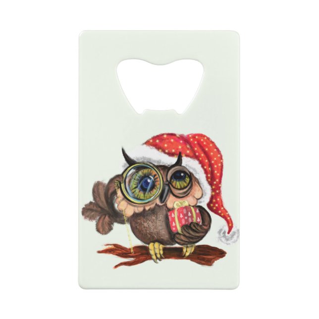 Christmas Owl Bottle Opener (Back)