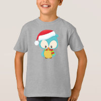 Christmas Owl, Cute Owl, Santa Hat, Scarf, Xmas