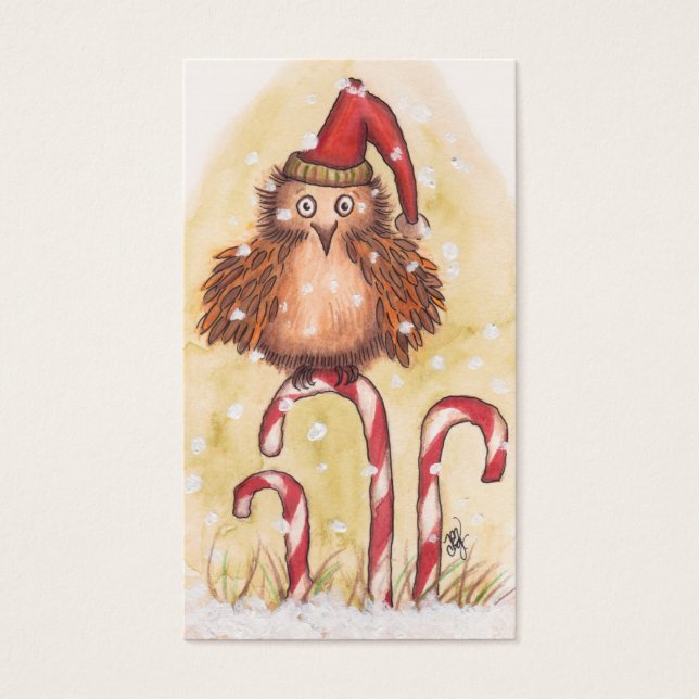 Christmas Owl Gift Tags (Front)