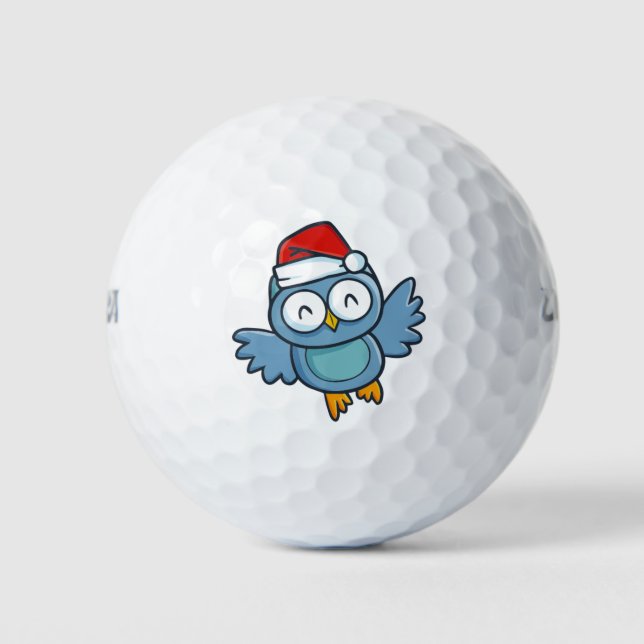 Christmas owl golf balls (Front)