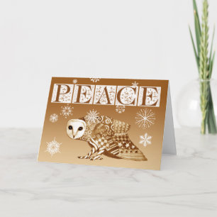 Christmas Owl Greeting Card