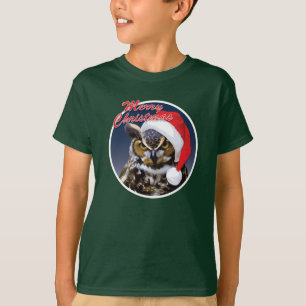 Christmas Owl - Kids' Basic Hanes T-Shirt