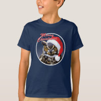 Christmas Owl - Kids' Basic Hanes T-Shirt
